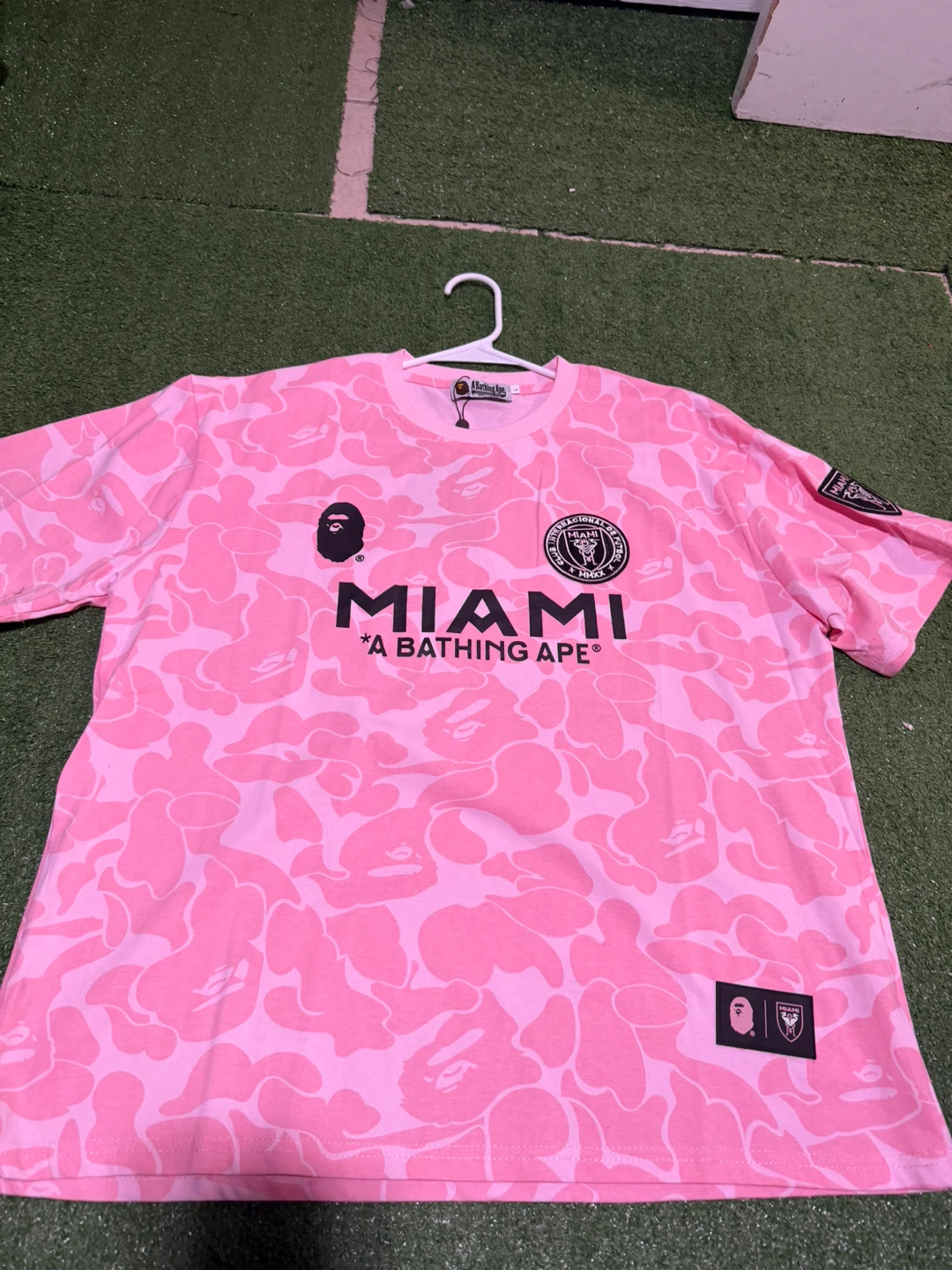 BAPE Miami Pink Camo Tee – Size L