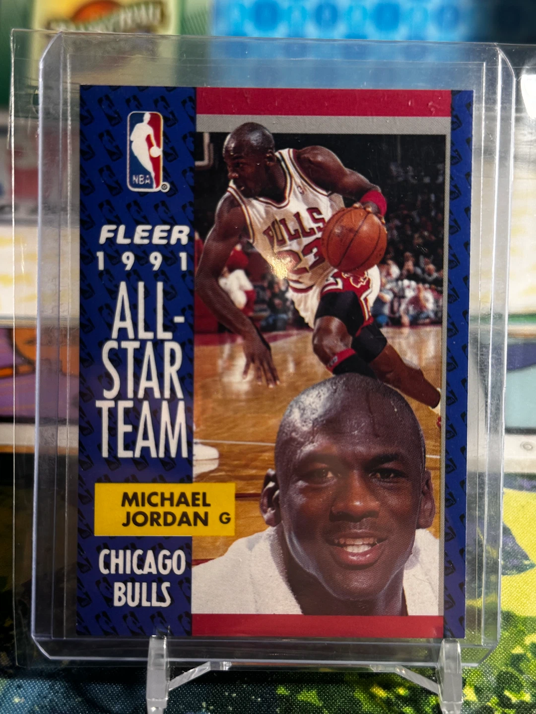 1991 Fleer Michael Jordan All-Star Team Trading Card
