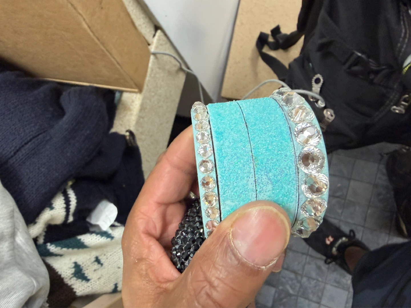 Sparkly Blue Bracelet