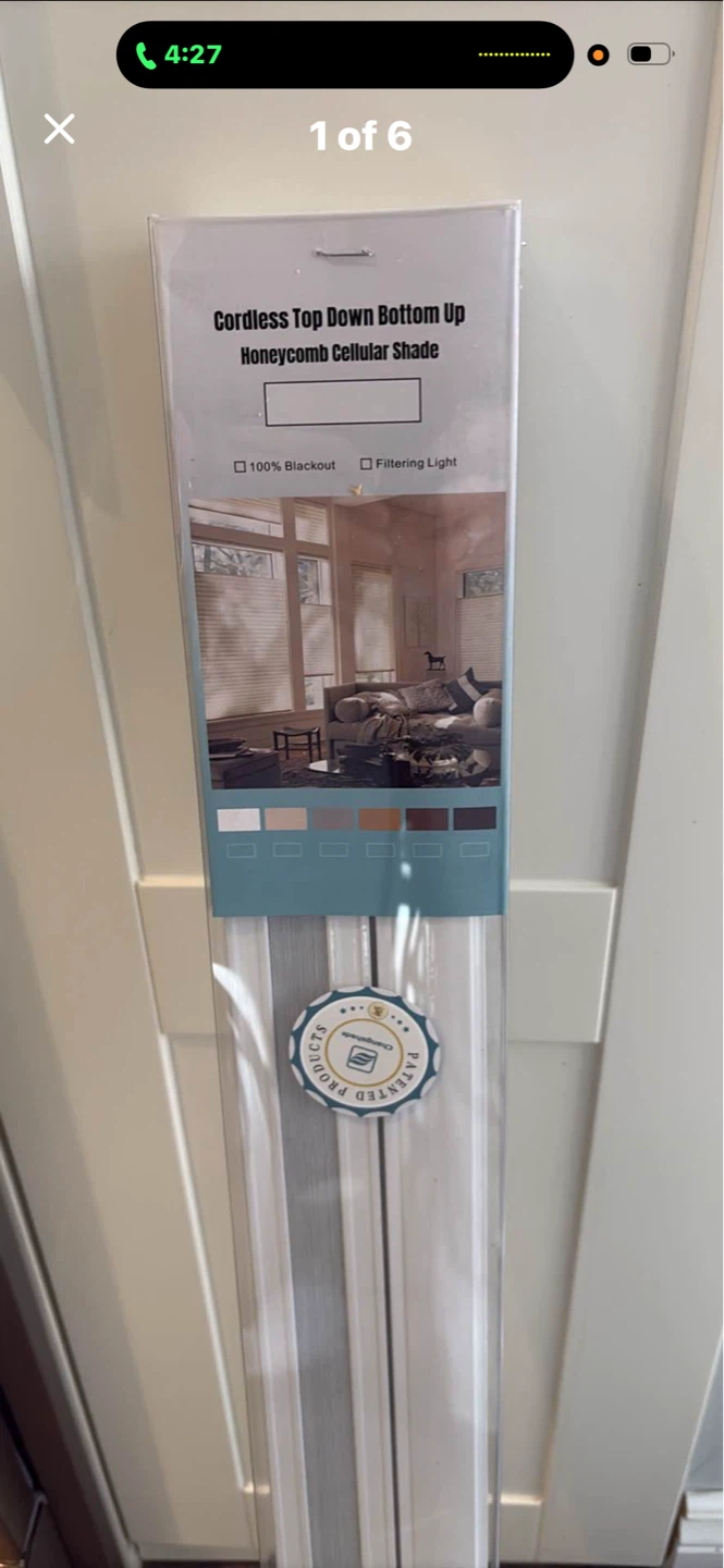 New 31 x 50” Cordless Honeycomb Blinds