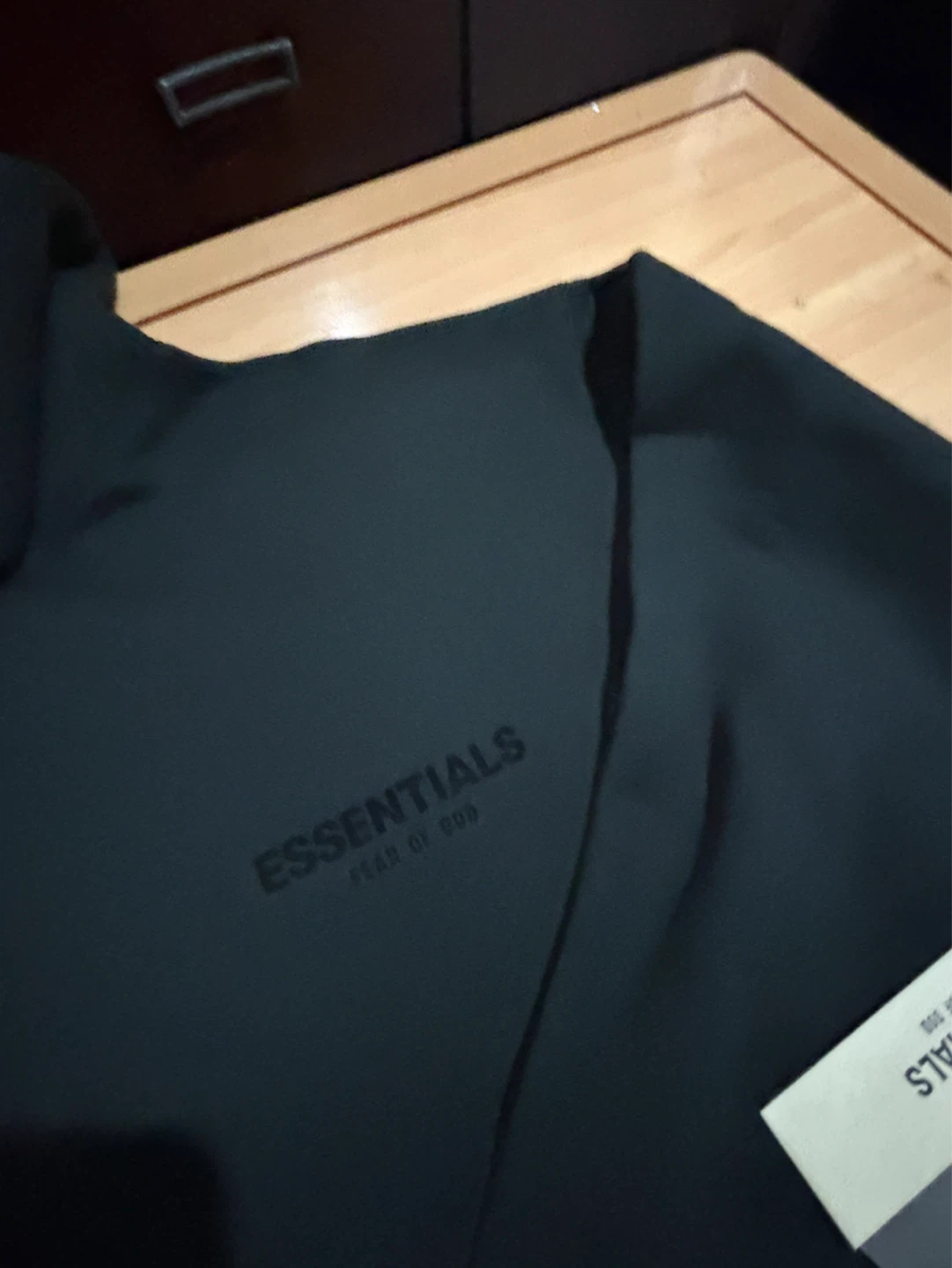 Essentials Fear of God Black Hoodie - photo 4