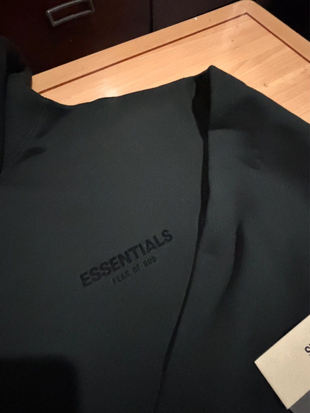 Essentials Fear of God Black Hoodie - photo 3