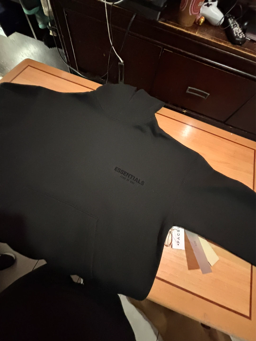 Essentials Fear of God Black Hoodie