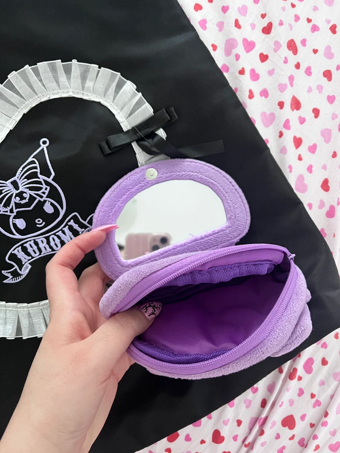 Kuromi Tote Bag Set with Pouches - photo 3