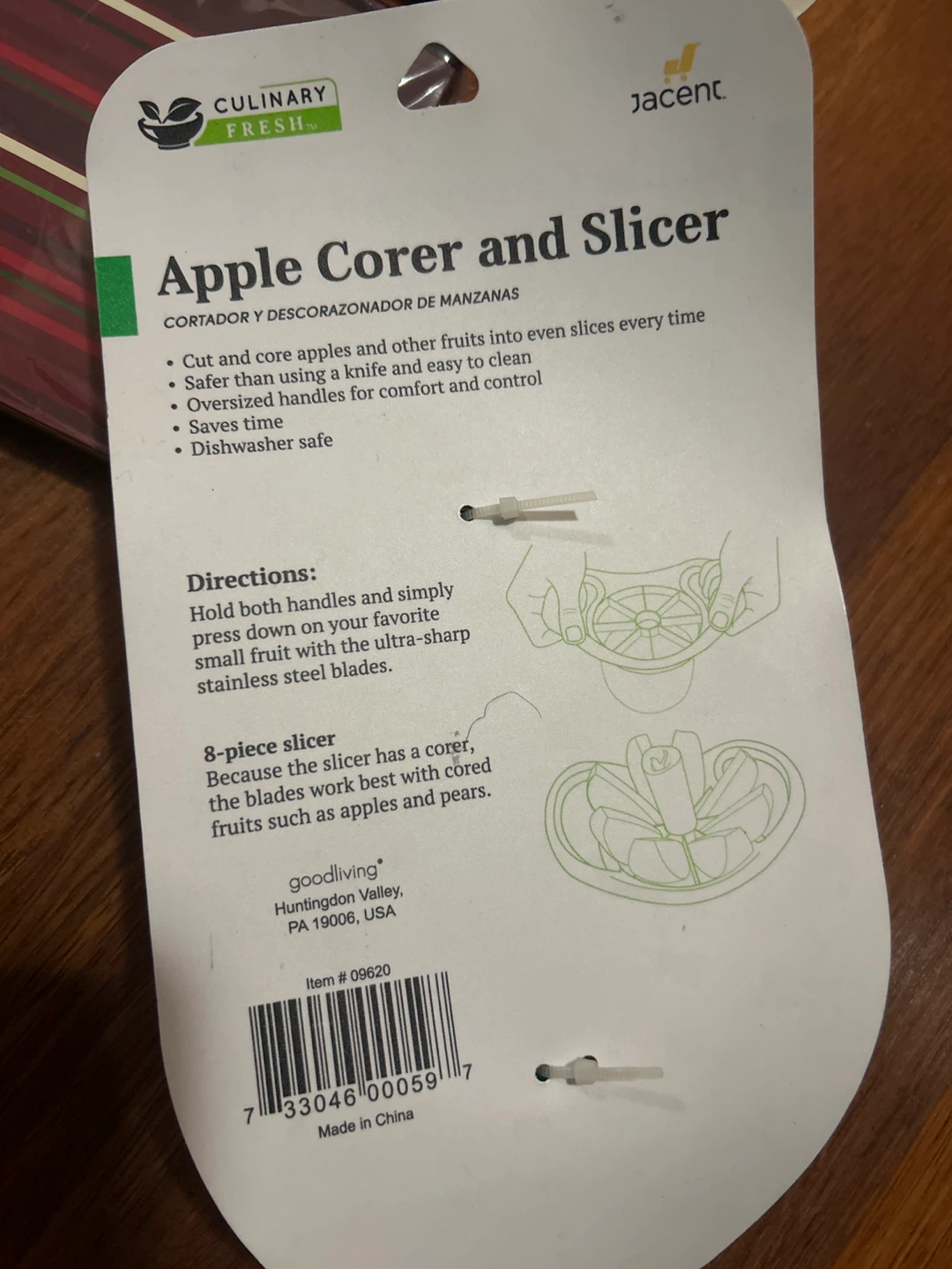 Culinary Fresh Apple Corer and Slicer - photo 2