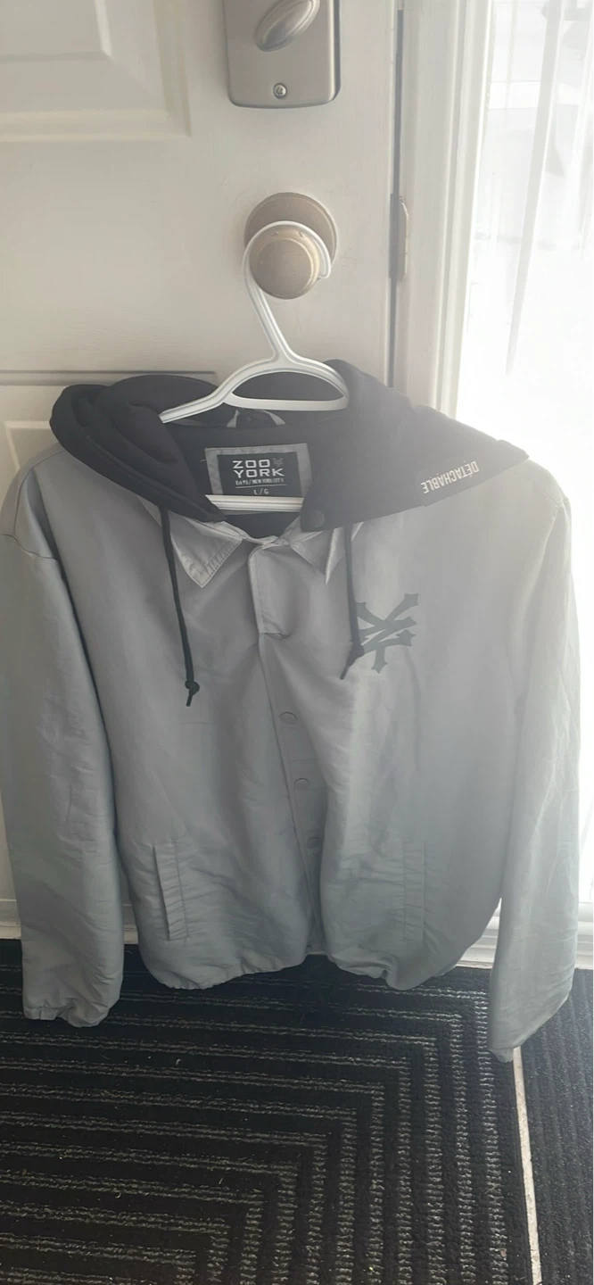 ZOO YORK Grey Jacket with Detachable Hood - photo 3