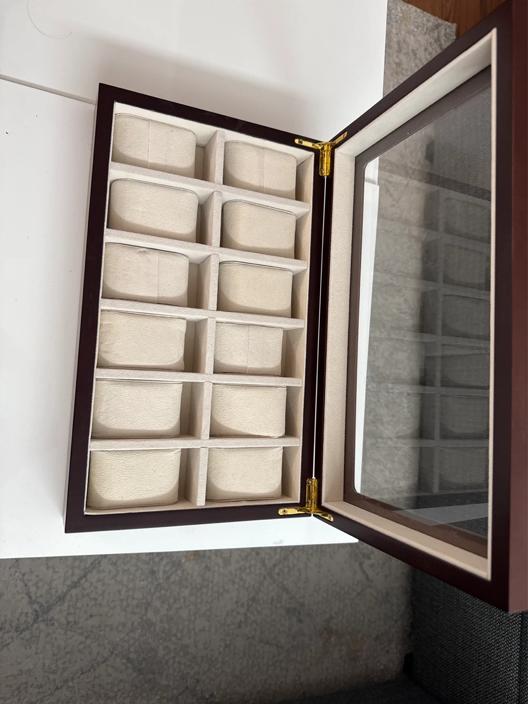 Wooden Watch Display Box Case - 12 Slot - photo 2