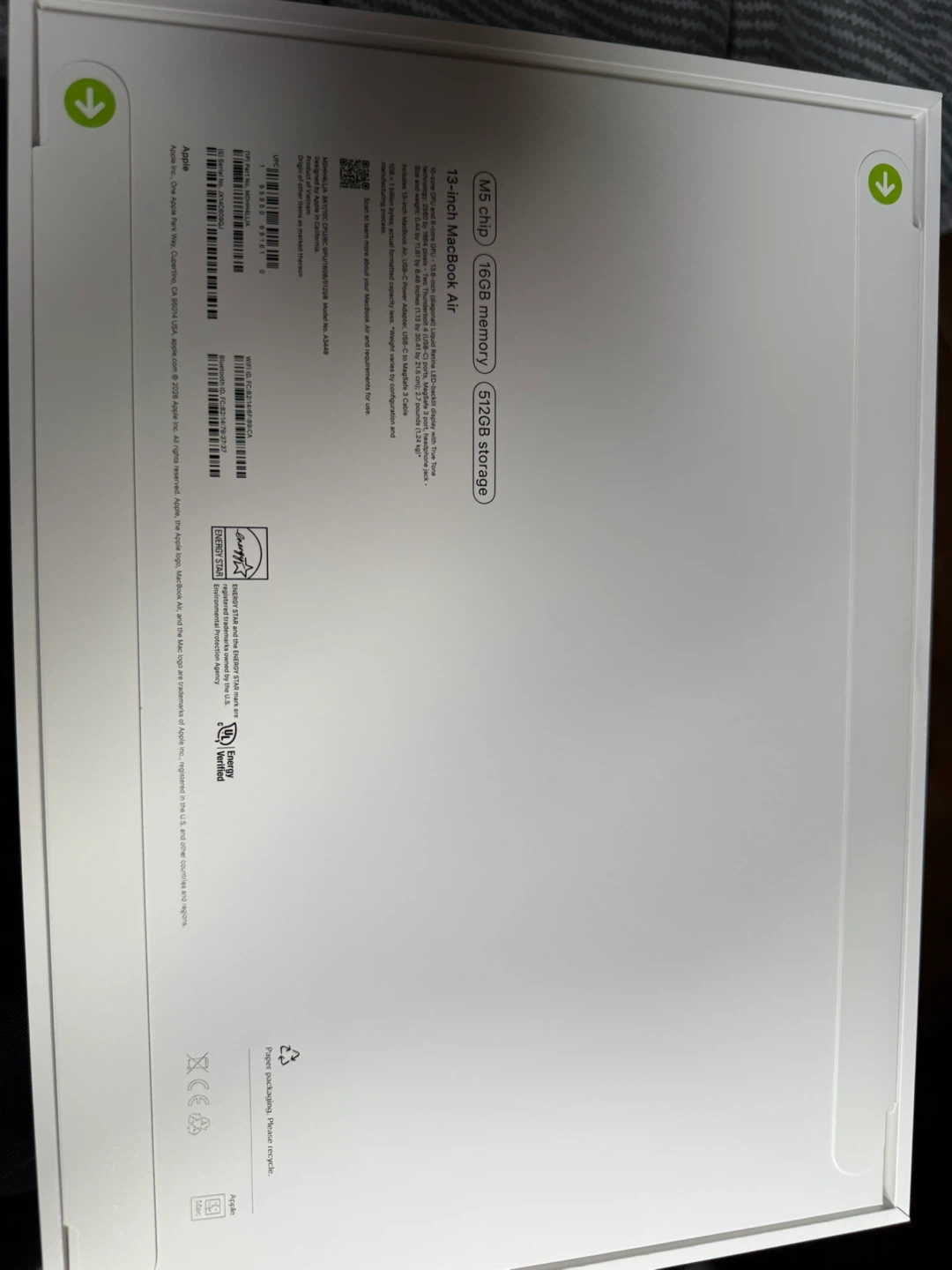 Apple MacBook Air M5 13-inch 16GB RAM 512GB Storage - photo 5