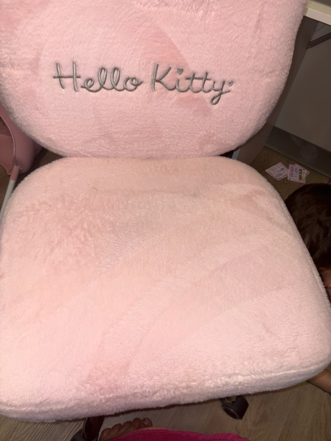 Pink Hello Kitty Plush Desk Chair - photo 2