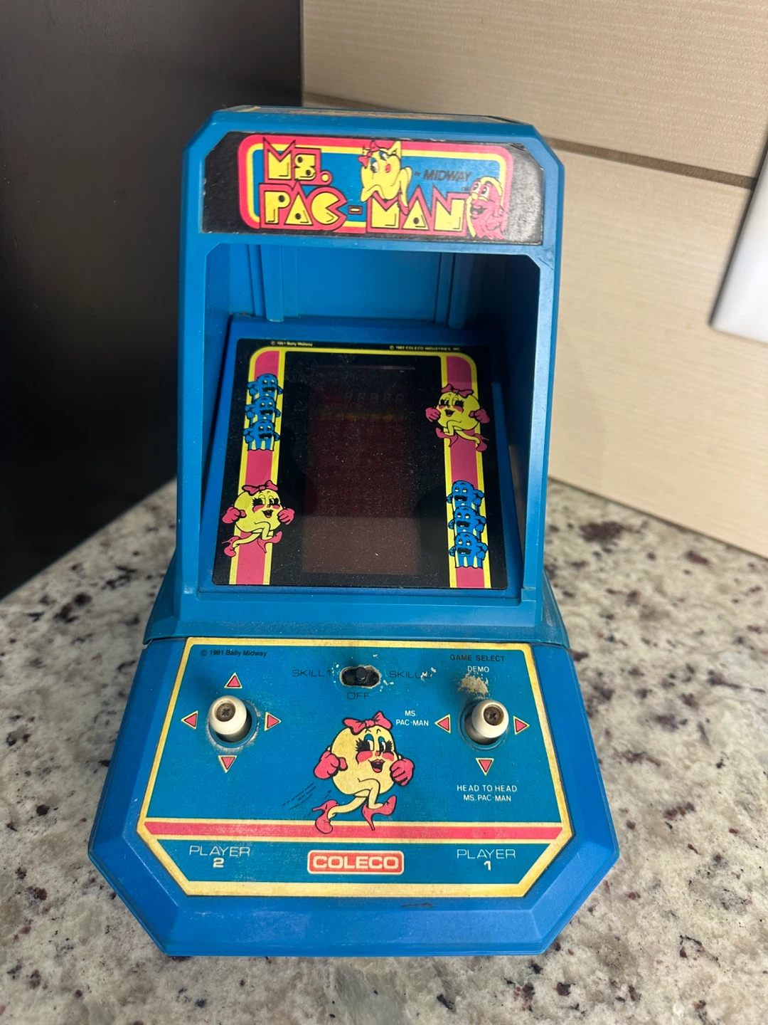 Coleco Ms. Pac-Man Mini Arcade Game 1981