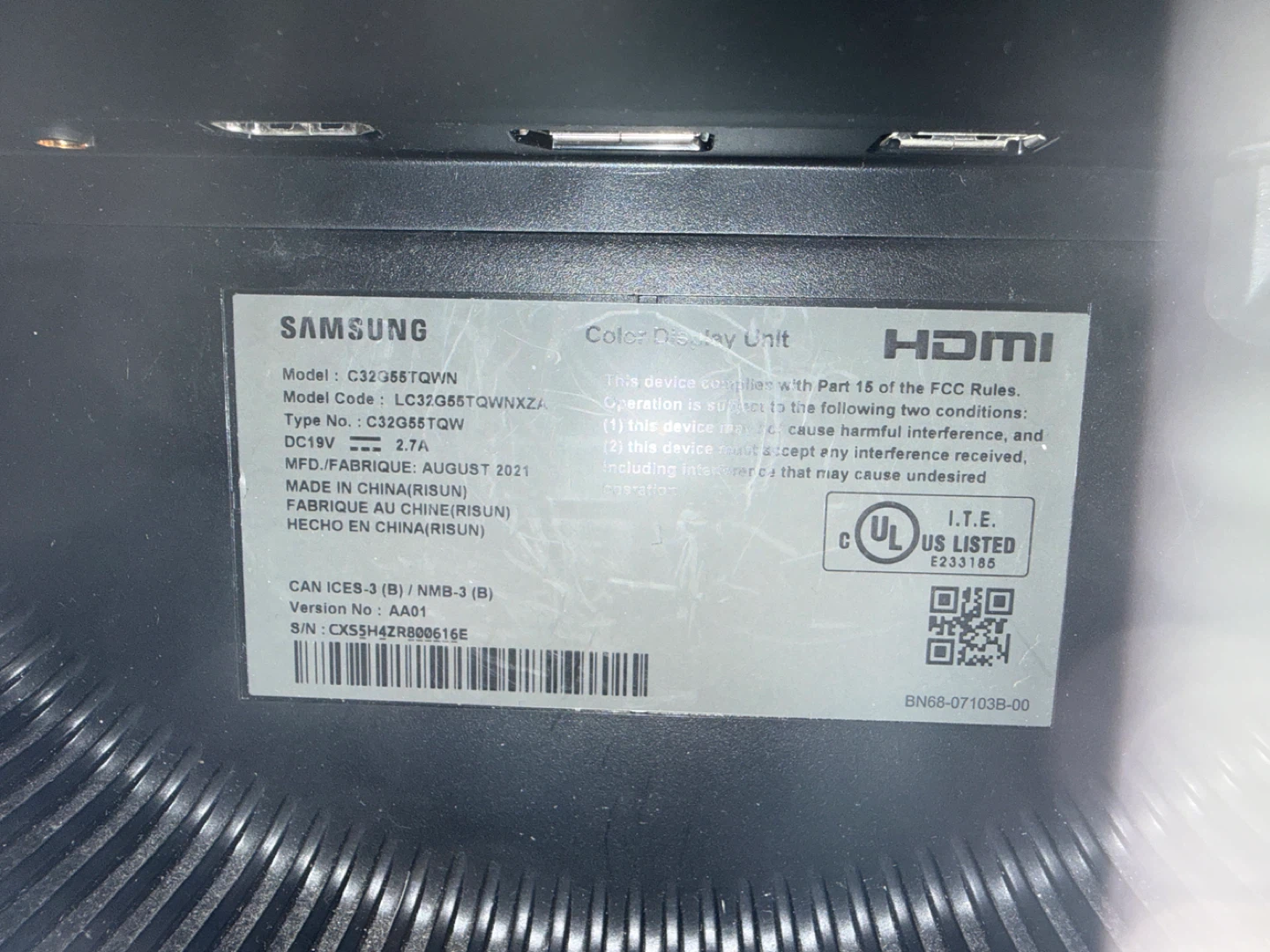 Samsung Odyssey G5 LC32G55T 32" Curved Gaming Monitor - photo 4