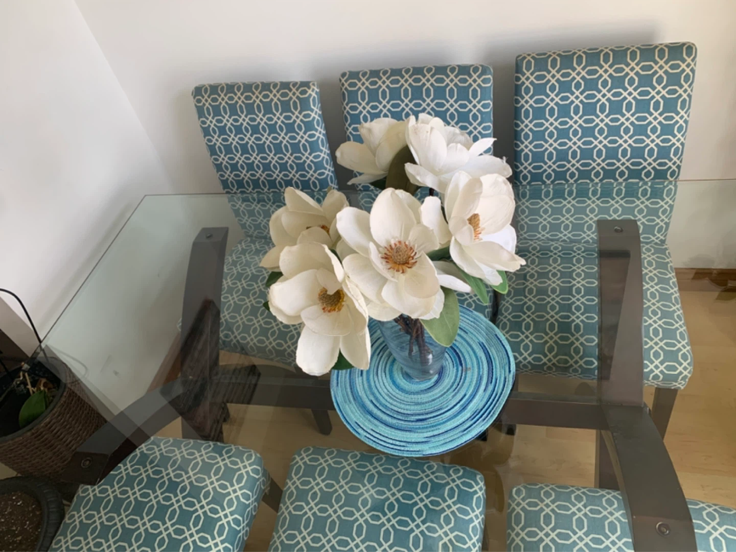 Glass Top Dining Table with 6 Chairs - photo 5
