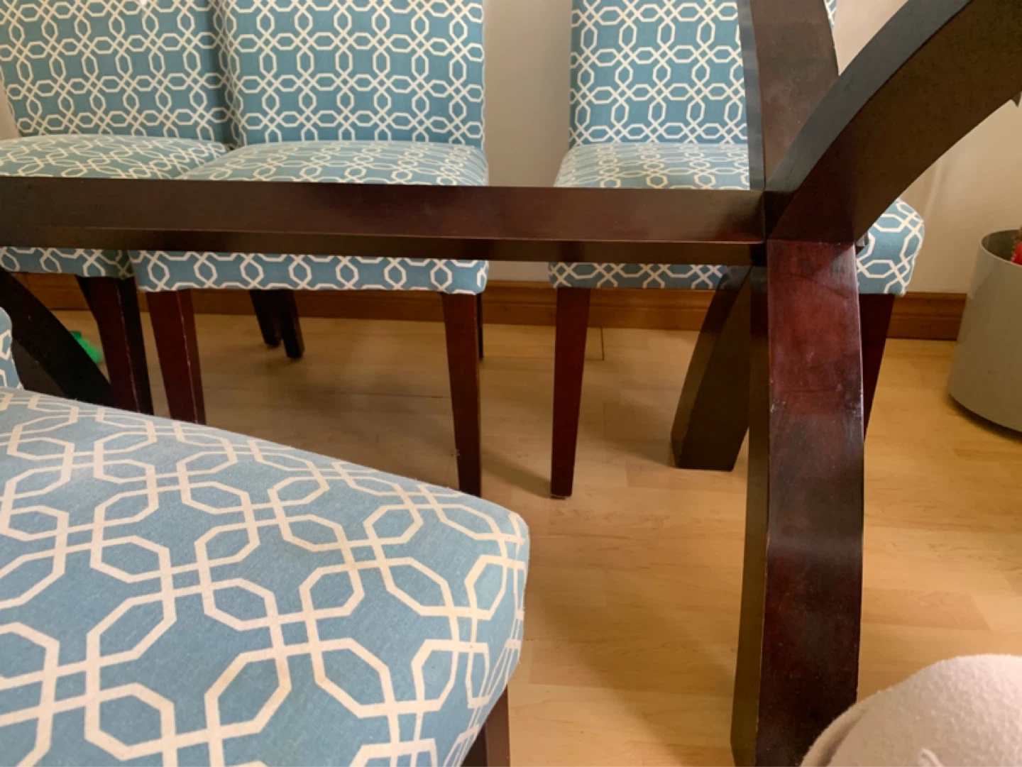 Glass Top Dining Table with 6 Chairs - photo 2
