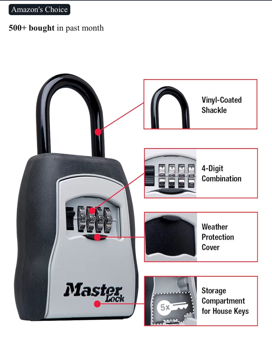 Master Lock Portable Lock Box 5400EC - new unopened box