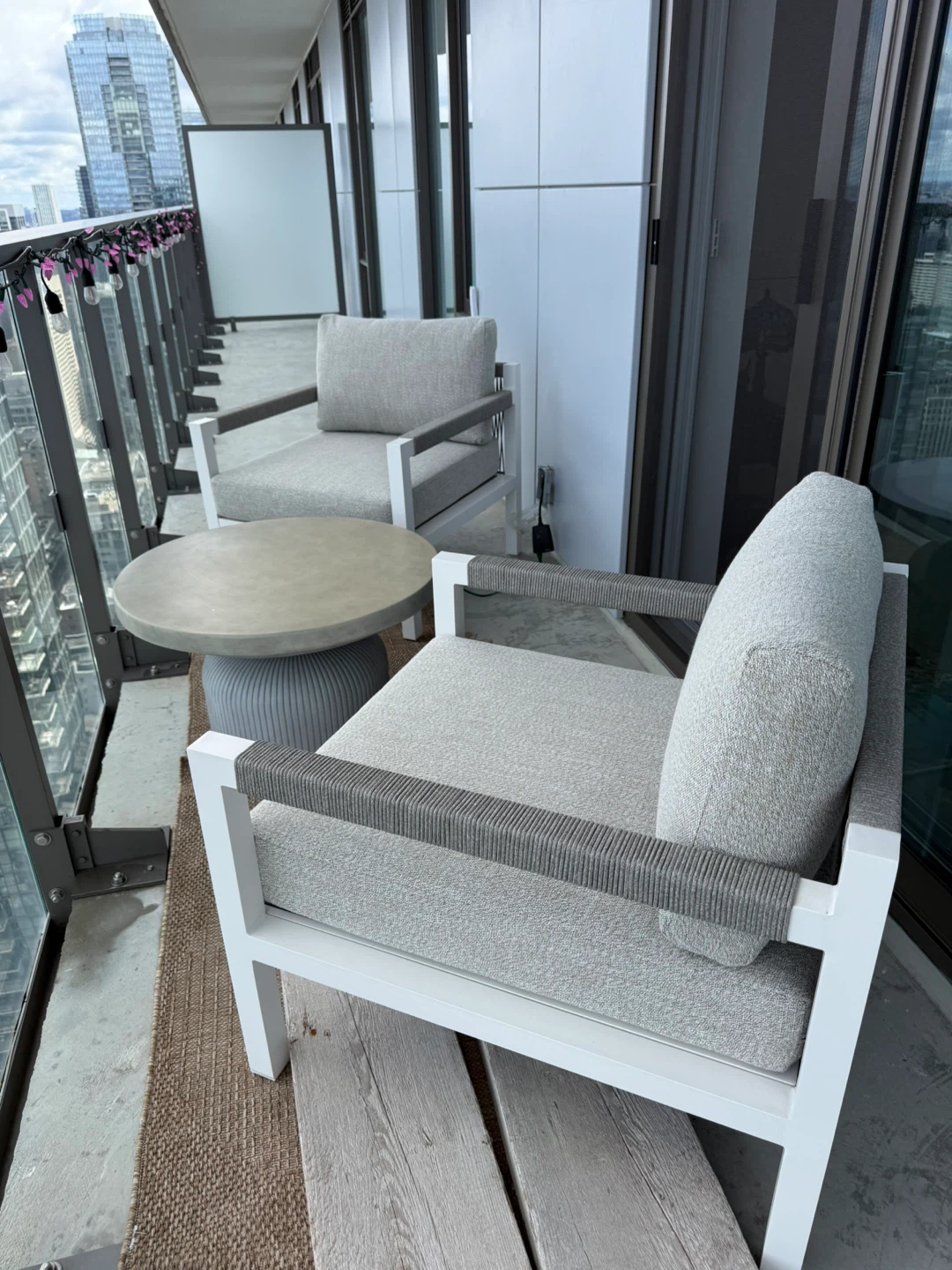 Outdoor Armchair with Grey Upholstery - photo 3