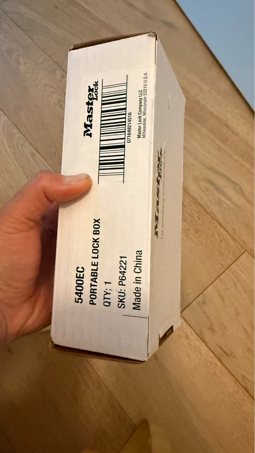 Master Lock Portable Lock Box 5400EC - new unopened box - photo 4