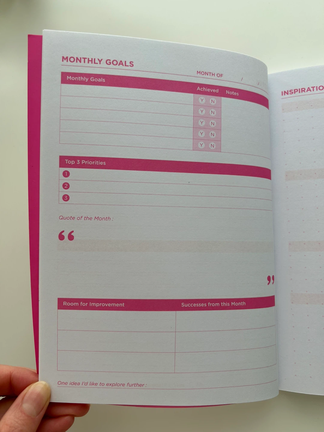 ‘Know Your Worth' Journal for Monthly and Weekly Goals - photo 5