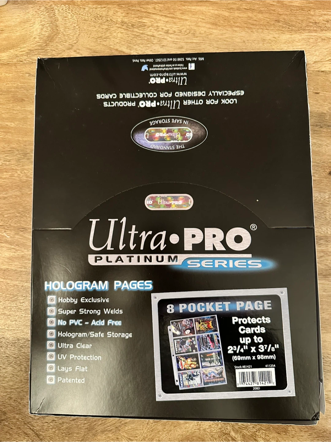 Ultra PRO Platinum Series 8 Pocket Pages - Horizontal