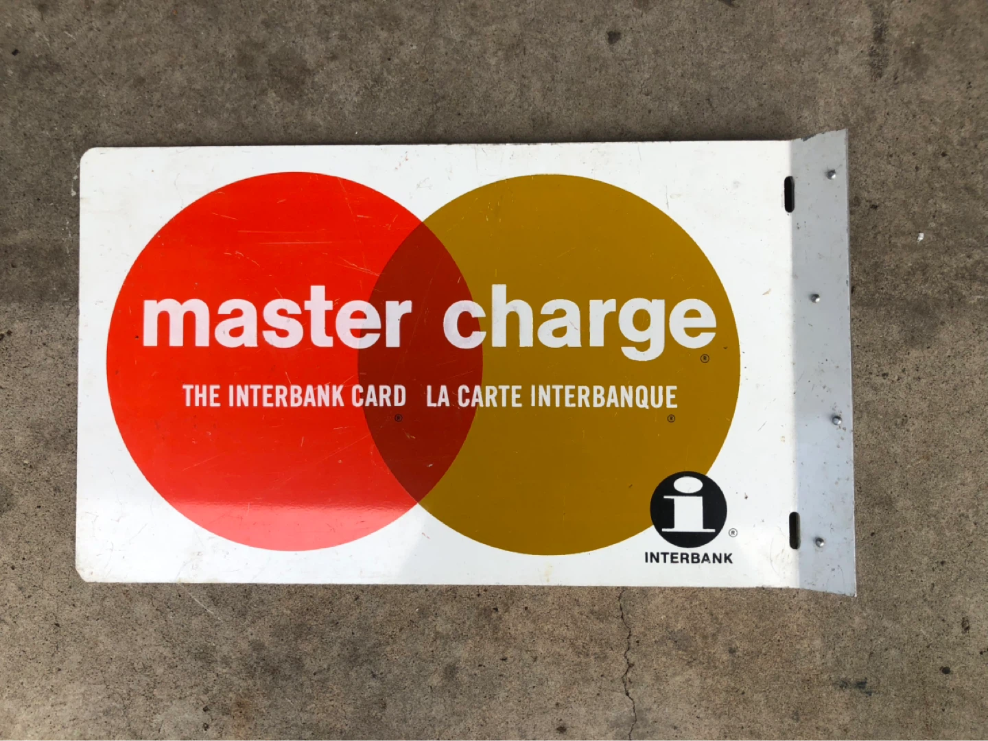 Vintage Master Charge Interbank Sign - photo 2