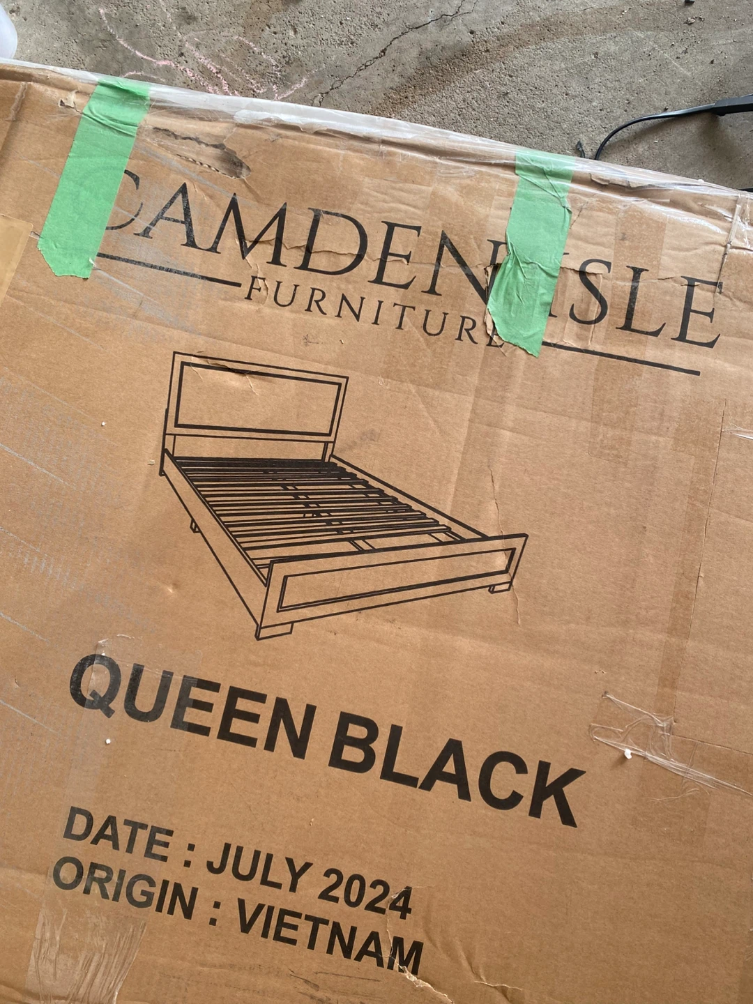 Camden Isle Queen Black Bed Frame - photo 3