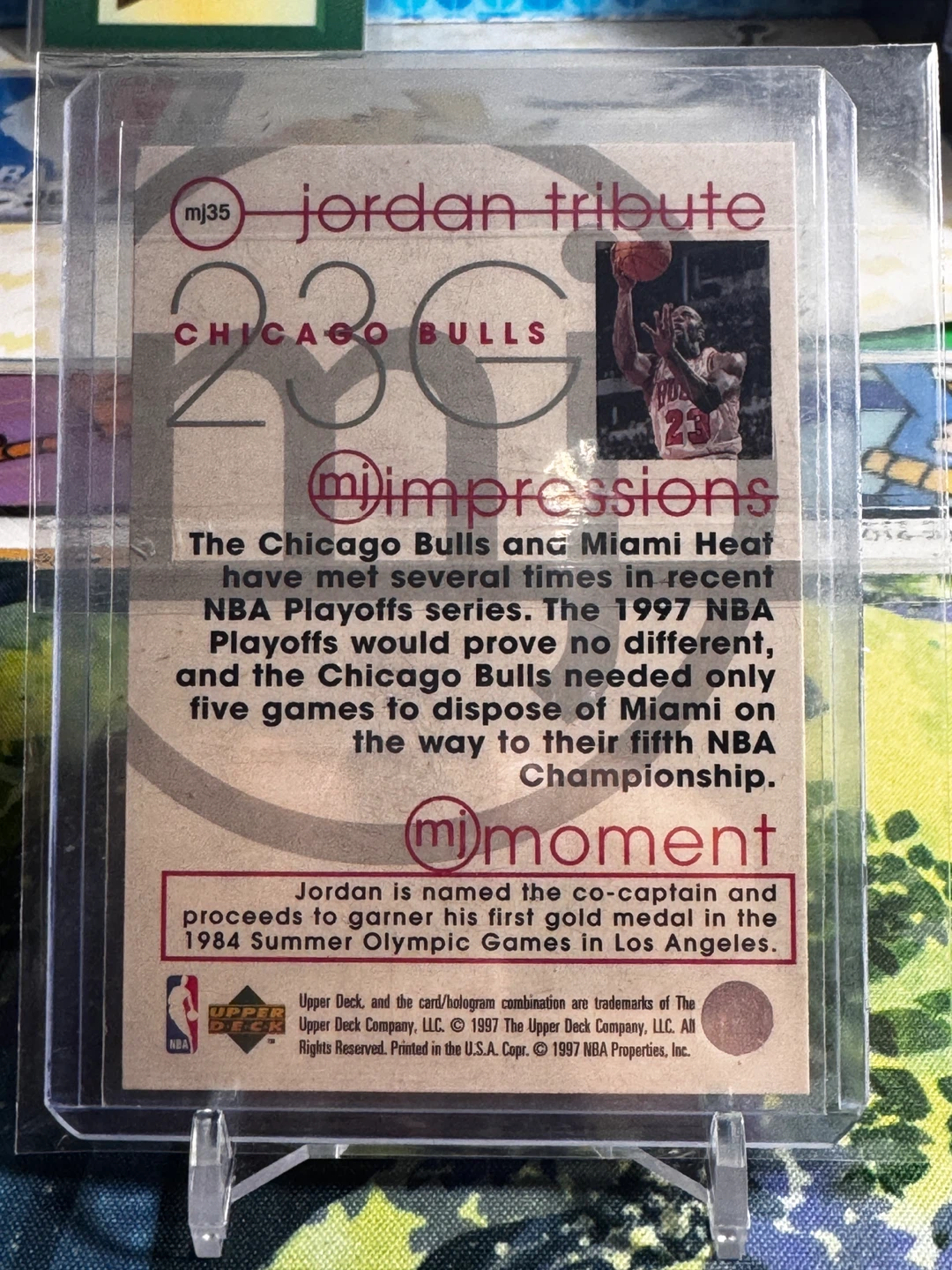 Upper Deck Michael Jordan Tribute Basketball Card - photo 2