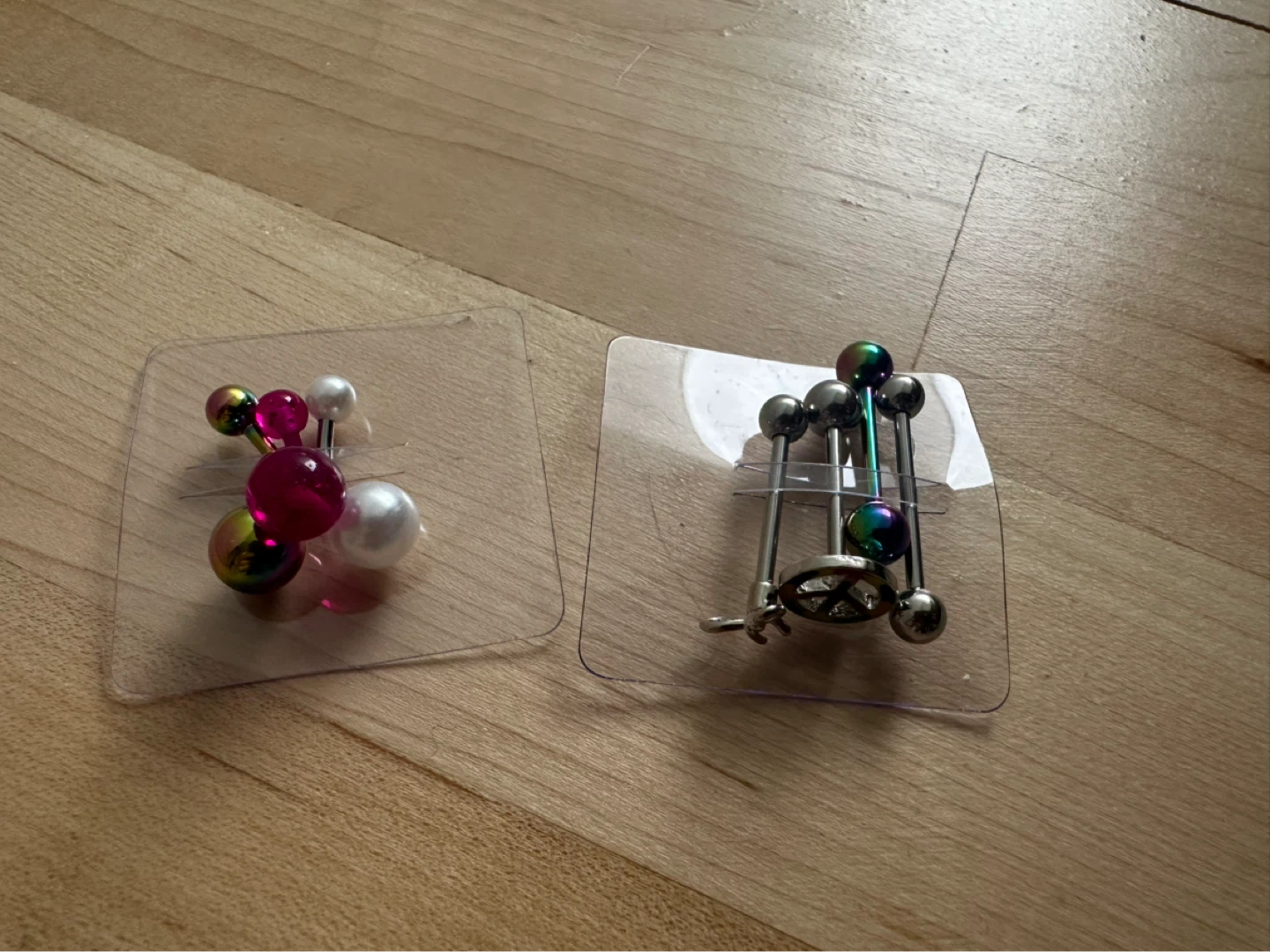 Body and tongue Piercing Jewellery. Set 7pts