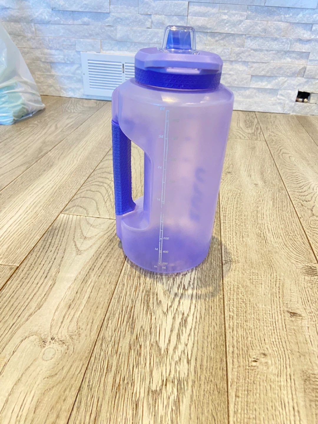 Purple Gallon Water Bottle with Handle