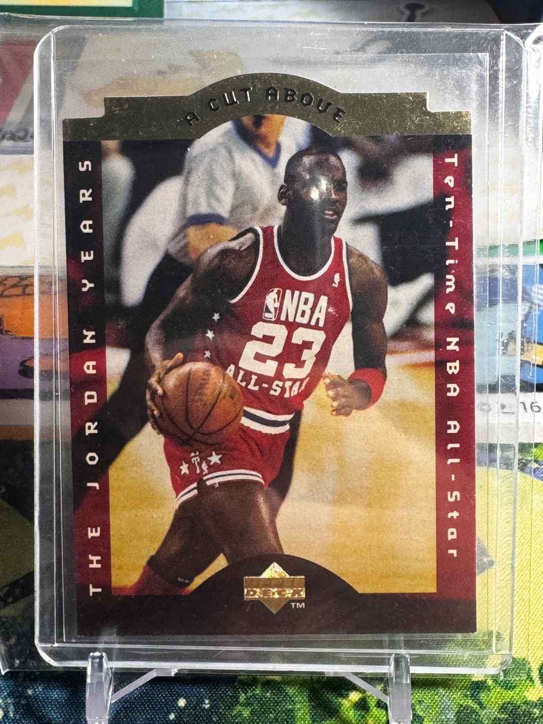 Michael Jordan Upper Deck Ten-Time NBA All-Star Trading Card