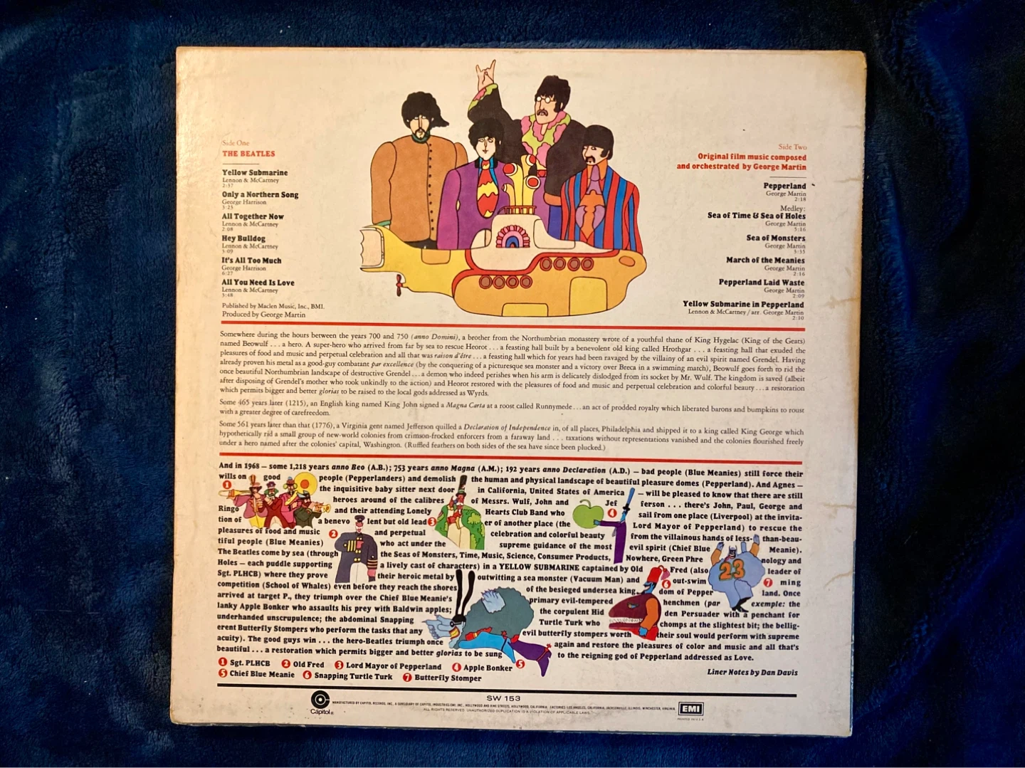 The Beatles Yellow Submarine Vinyl Record - photo 2
