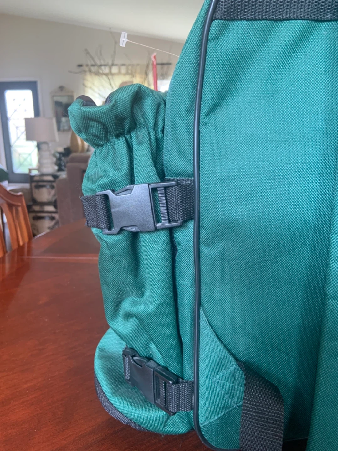 Green Picnic Backpack with Utensils and Plates - photo 3
