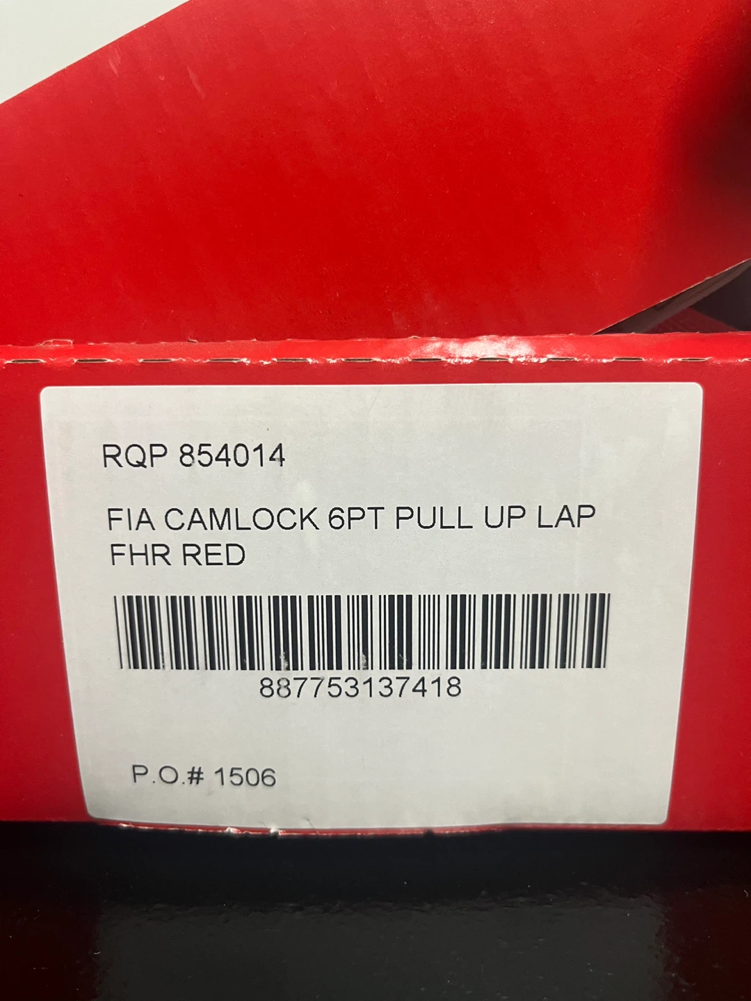 RaceQuip Red FIA Camlock 6 Point Auto Racing Harness - photo 4