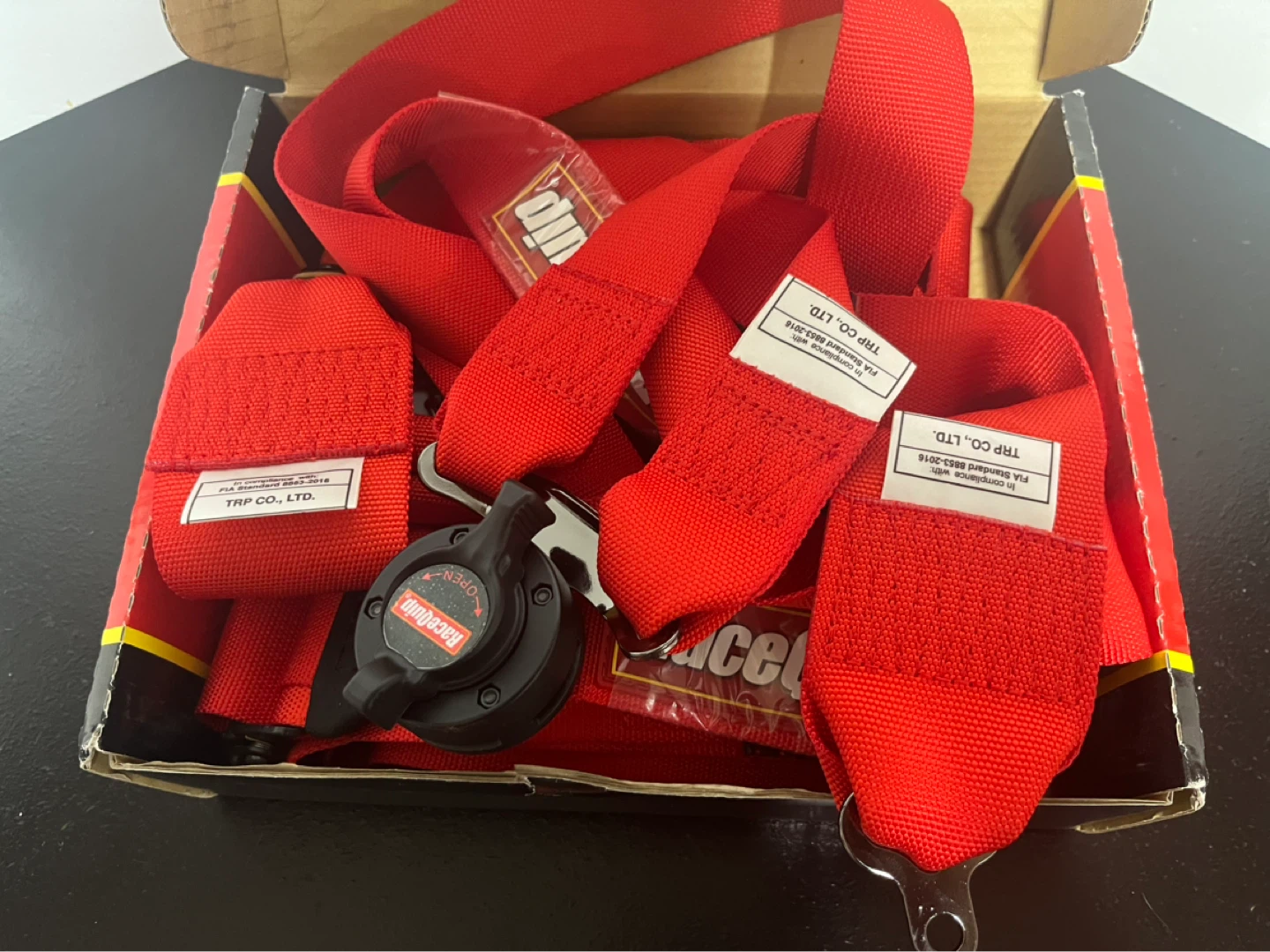 RaceQuip Red FIA Camlock 6 Point Auto Racing Harness - photo 5