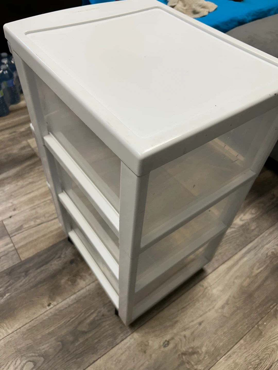 White 3-Drawer Storage Cart with wheels - photo 2