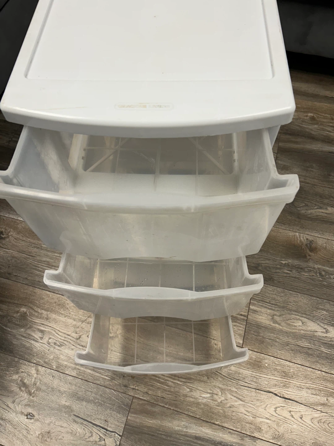 White 3-Drawer Storage Cart with wheels - photo 3