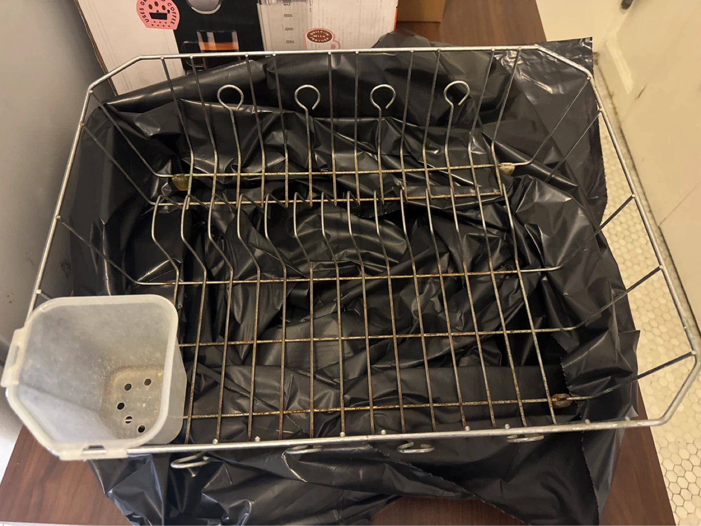 Metal Dish Drying Rack with Utensil Holder