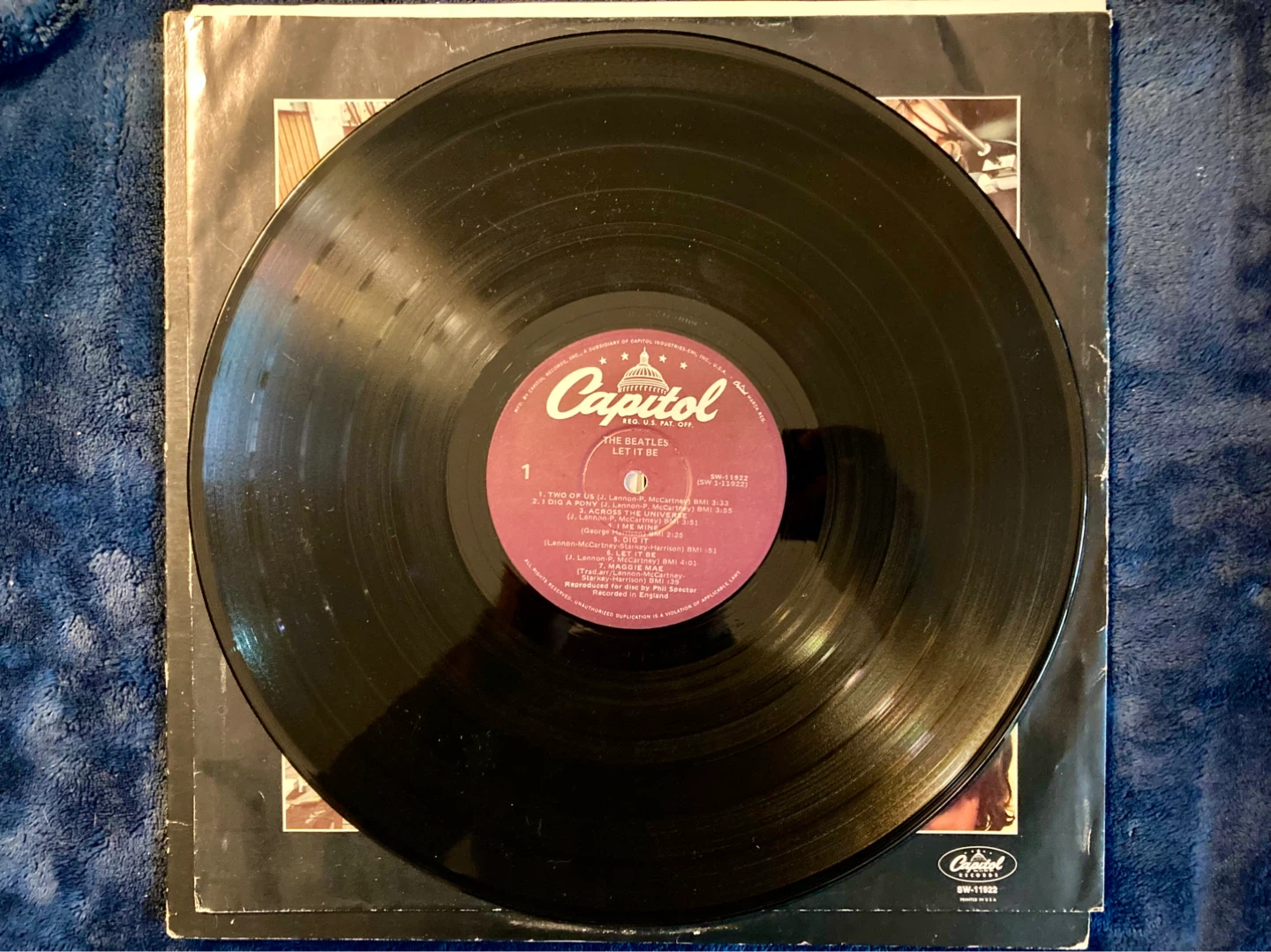 The Beatles Let It Be Vinyl Record Album - photo 3