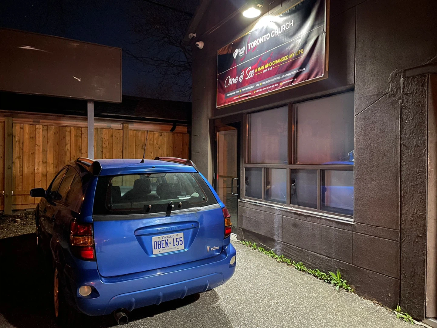 Blue Pontiac Vibe Wagon