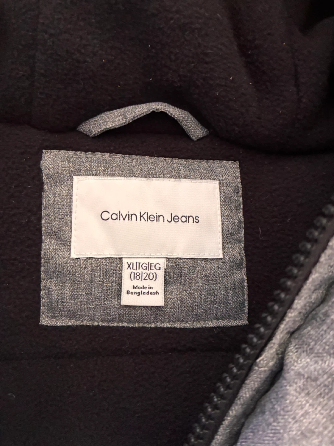 Calvin Klein Jeans Grey Parka Jacket XL - photo 3