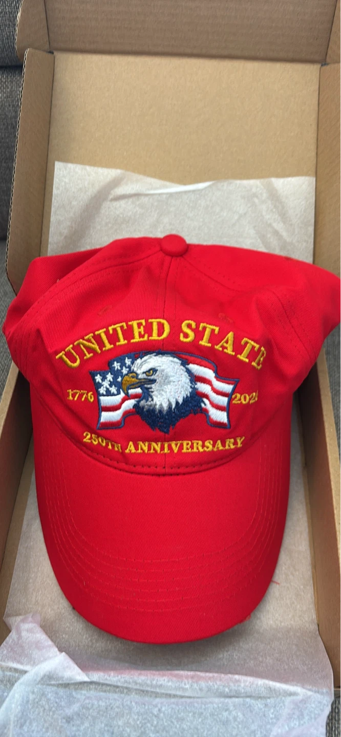Red United States 250th Anniversary Cap