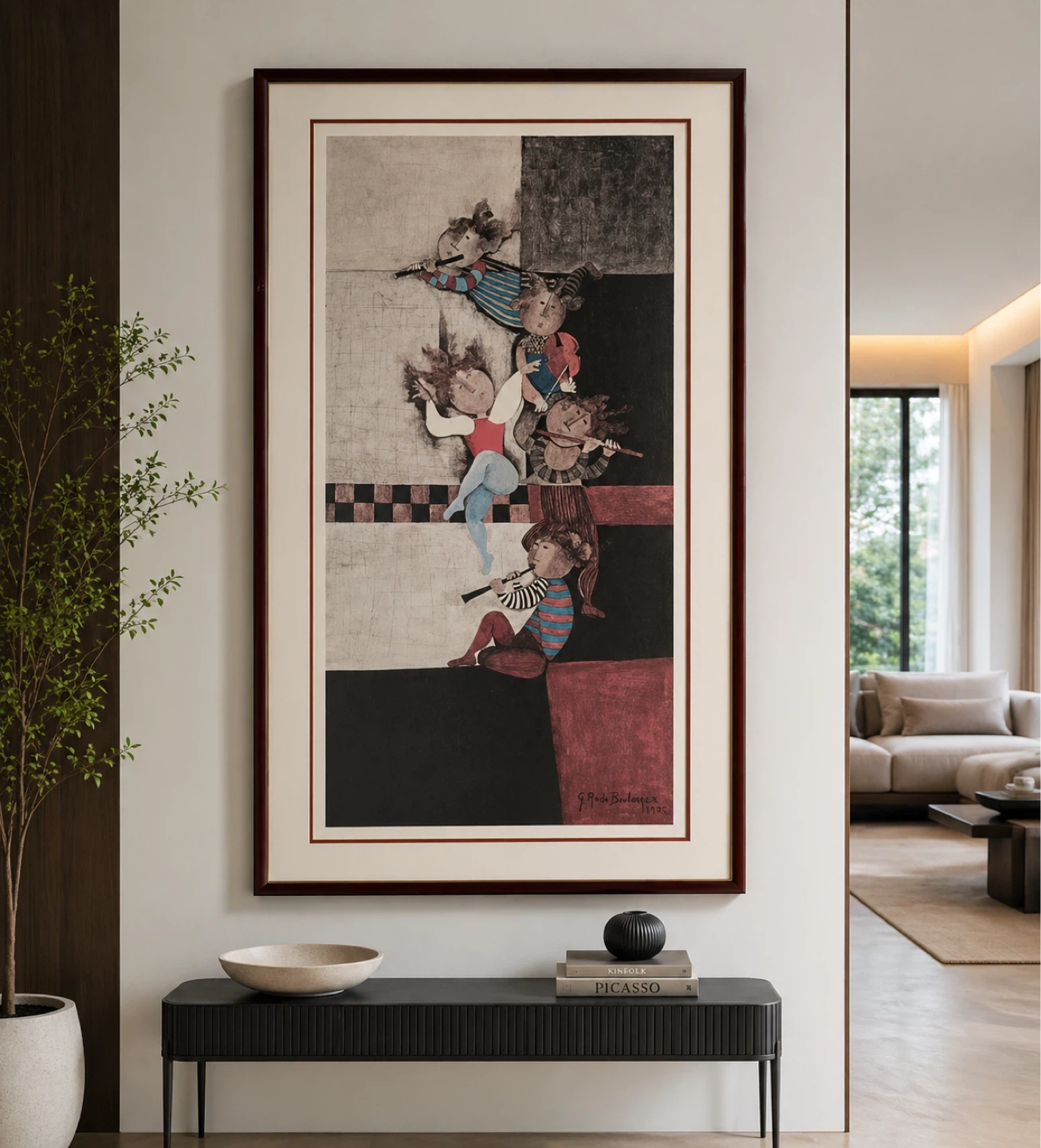 Framed Art Print by G. Roda Barcelona 1975