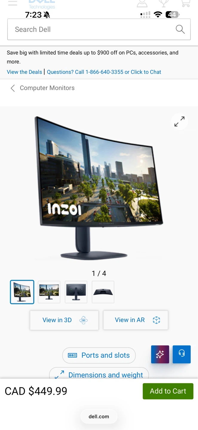 Alienware 32" AW3225DM Gaming Monitor - photo 4