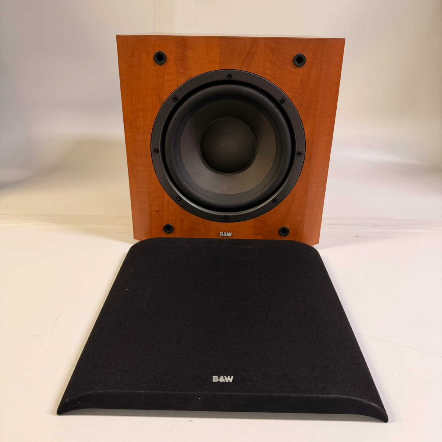 B&W ASW600 Subwoofer Oak Powered Bass Speaker Made in England