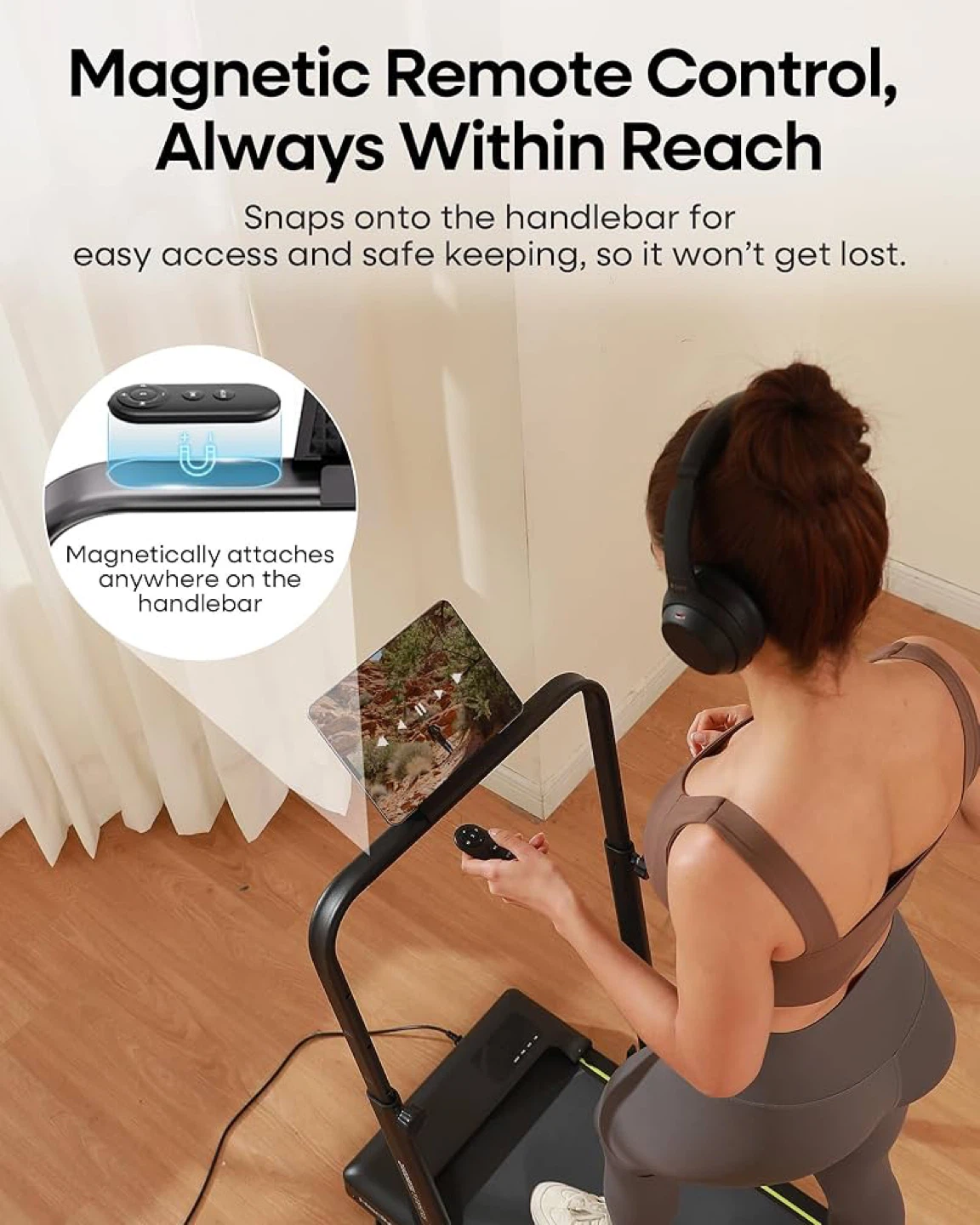 HaoMax Foldable Treadmill with Adjustable Handlebar - photo 5