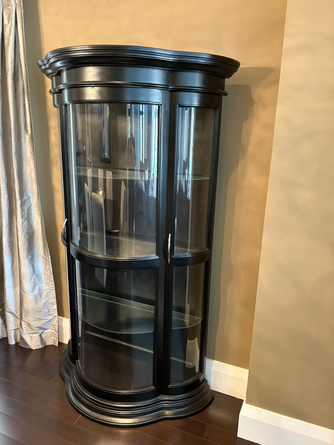 Black Curio Display Cabinet - photo 2