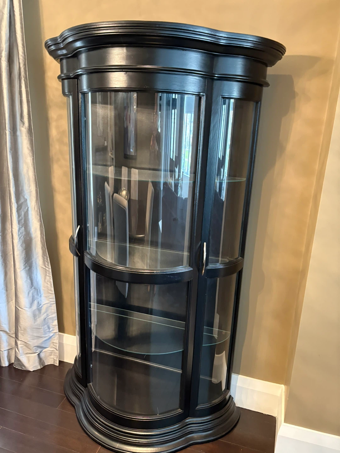 Black Curio Display Cabinet