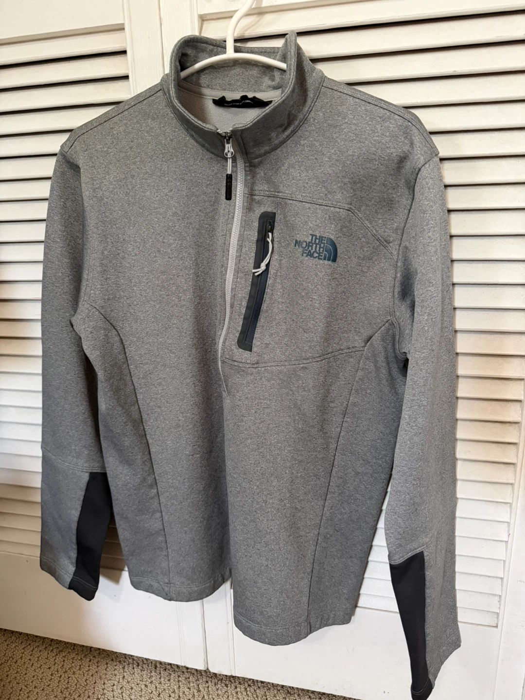 The North Face Grey 1/4 Zip Fleece Pullover