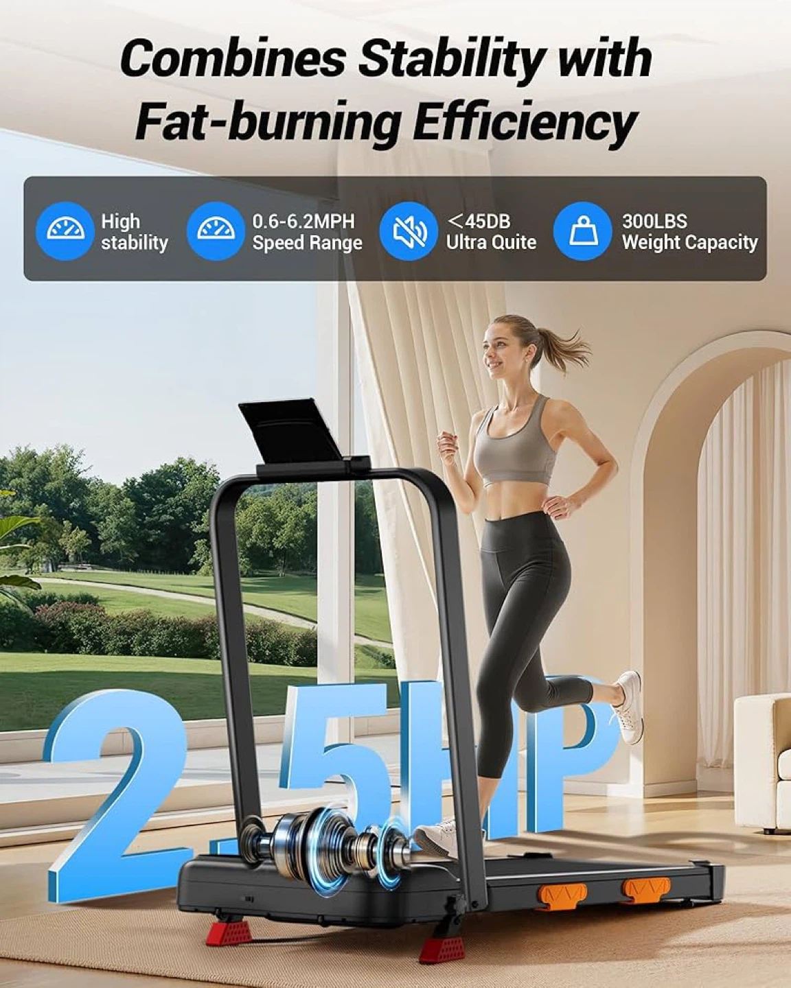 Folding Treadmill with 15% Incline - photo 3