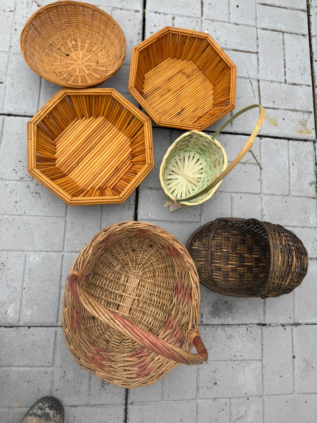 6 Woven Baskets - photo 2