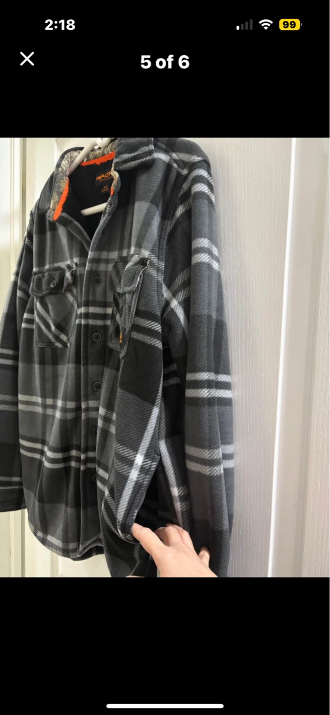 Realtree Plaid Fleece Lined Shirt Jacket - M/M - photo 5