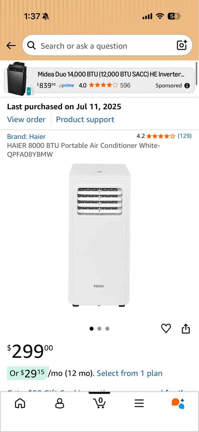 Haier 8000 BTU Portable Air Conditioner - photo 3